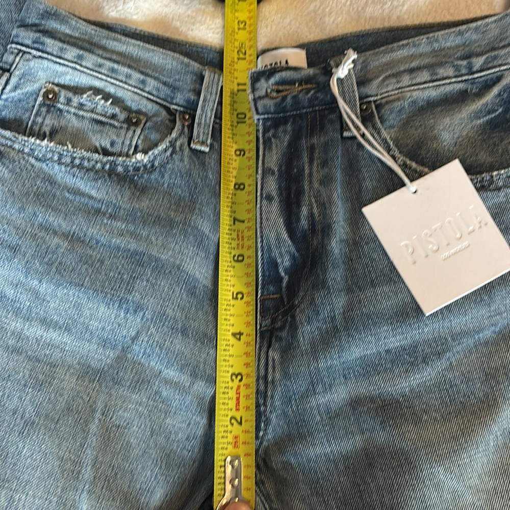 Pistola high rise distressed Jeans NWT size 25 - Picture 4 of 8